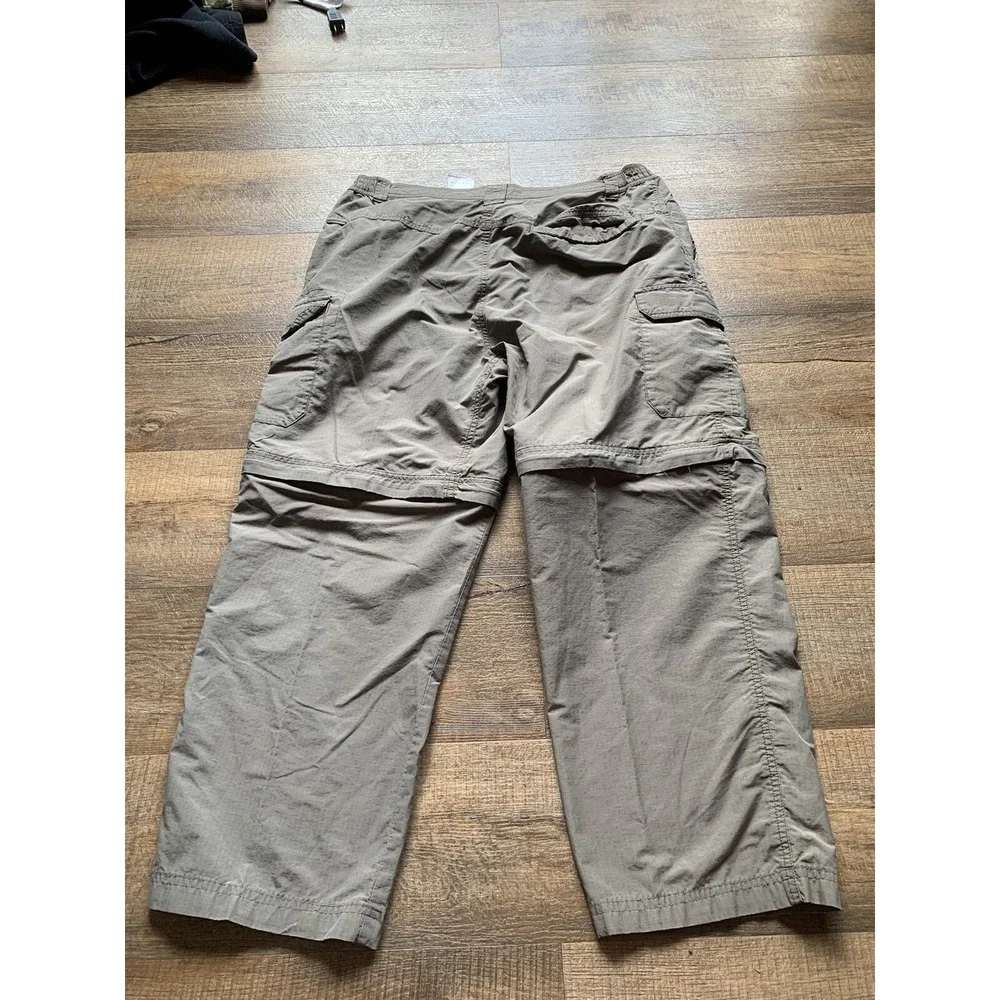 Columbia Omni Wick Convertible zip off Pants Men Gray Outdoor Hiking 36x28